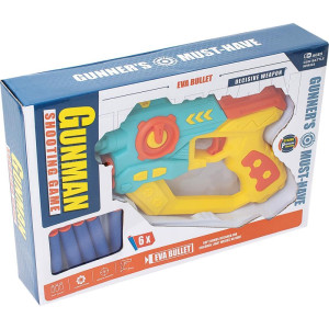 Lancador Disparador Gunman 6 Dardos-123728-43520