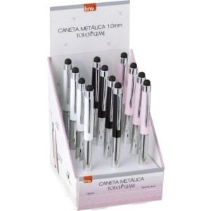 Caneta Esferografica Metalica Touch Glam 1.0mm (s)