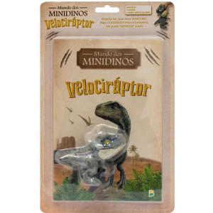 Livro Brinquedo Ilustrado Mundo Dos Minidinos: Velocirap-123809-45867