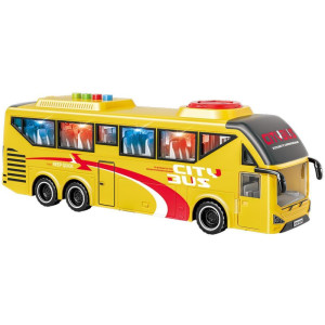 Carrinho Travel Driver Bus Amarelo