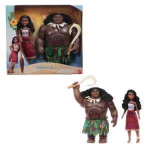 Boneca Disney Moana E Maui Viajantes 2-pack-121265-40567