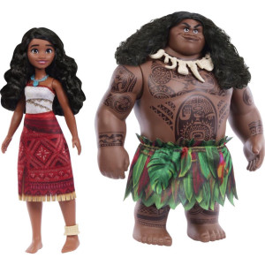 Boneca Disney Moana E Maui Viajantes 2-pack