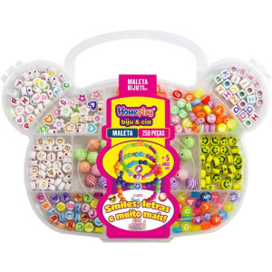 Bijuteria E Micanga Maleta Biju Com Letras 250pcs