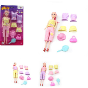Boneca Bela Fashion C/ Acessorios (s)