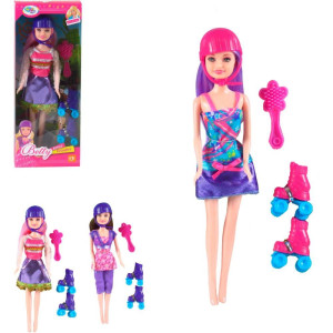 Boneca Betty Patinadora C/acessorios