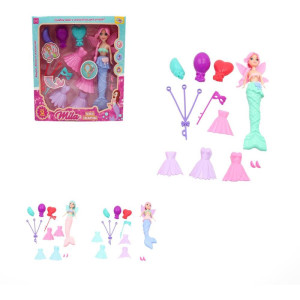 Boneca Mila Sereia Encantada 12pcs (s)