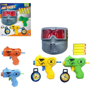 Lancador Dardo Duplo C/mascara 9pcs (s)