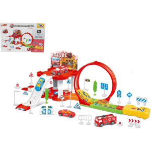 Pista Corrida C/lanc City Fire 23pcs