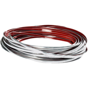 Revestimento De Parede Adesivo Fita Decorativa Prata 3m