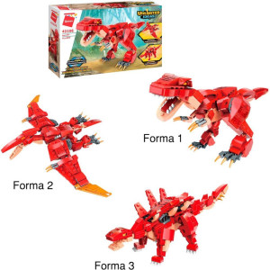 Brinquedo Para Montar Combo Dinossauros 287pcs Vm.
