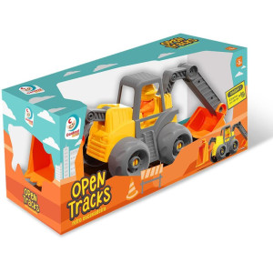 Trator Retro Escavadeira 65cm C/boneco-124052-45737