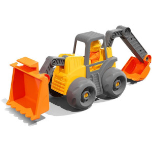 Trator Retro Escavadeira 65cm C/boneco