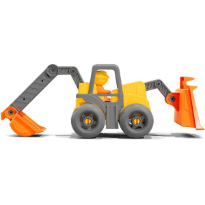 Trator Retro Escavadeira 65cm C/boneco-124052-92386