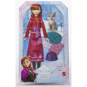 Boneca Disney Frozen Anna Com Bebe Raposa-121237-81737