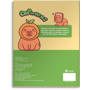 Livro Com Adesivos Capivaras 40pag. C/500 Adesivos-124072-71941
