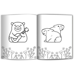 Livro Com Adesivos Capivaras 40pag. C/500 Adesivos-124072-88685