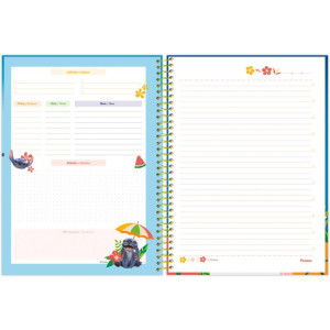 Caderno 01x1 Capa Dura Stitch Movie 80f-124255-14972