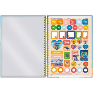 Caderno 10x1 Cp.dura Colegial Stitch Movie 160f-124257-73485