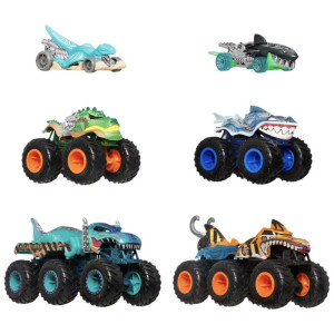 Hot Wheels Monster Trucks Sharks Vs.dinos 1:64 5-pack (s