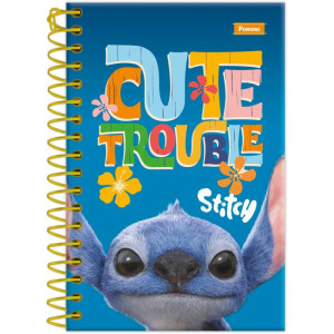 Caderneta Espiral Capa Dura Stitch Movie 80f-124262-77300