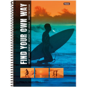 Caderno 01x1 Capa Dura Freewave 80f-124270-78903