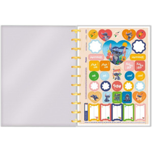Caderno 10x1 Capa Dura Stitch Movie Disco 160f-124265-84576