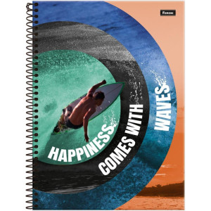 Caderno 15x1 Capa Dura Freewave 240f-124272-11380