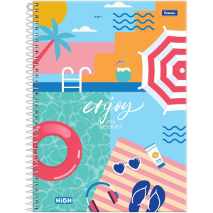 Caderno 15x1 Capa Dura High Feminino 240f
