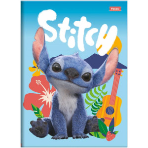 Caderno Brochura 1/4 Capa Dura Stitch Movie 80f-124259-95435