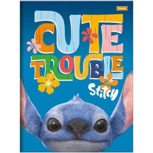 Caderno Brochurao Capa Dura Stitch Movie 80f