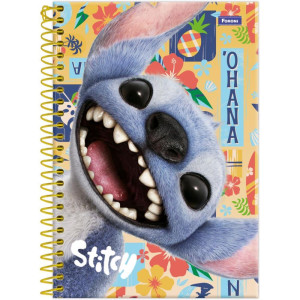Caderno Espiral 1/4 Capa Dura Stitch Movie 80f-124263-86836