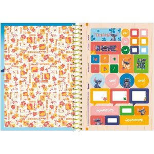 Caderno Espiral 1/4 Capa Dura Stitch Movie 80f-124263-95139
