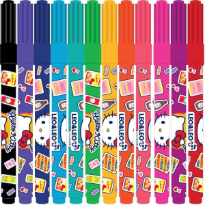 Caneta Hidrografica Jumbo Hello Kitty 4mm 12 Cores-119376-33063
