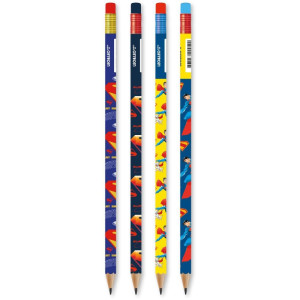 Lapis De Cor Redondo Superman Hb C/borracha (s)-119386-33524