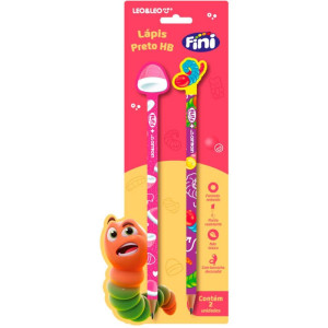 Lapis Preto Redondo Decorado Fini Hb C/borracha (s)-119368-48062