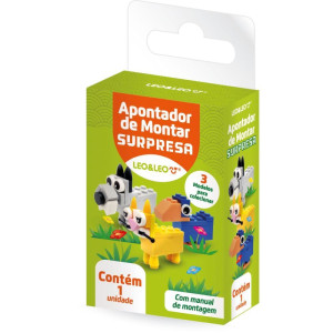 Apontador Com Deposito Montar Animais Surpresa 3mod-124403-14748