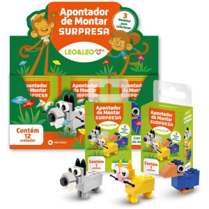 Apontador Com Deposito Montar Animais Surpresa 3mod-124403-14794