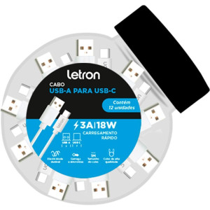 Cabo Usb Tipo-c Usb-a P/usb-c 3a 18w Br-124420-74201