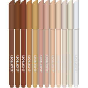Caneta Hidrografica Leo E Leo Tons De Pele 12cores-124407-73014