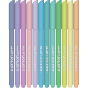 Caneta Hidrografica Leo E Leo Tons Pastel 12cores-124406-69906