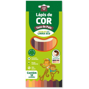 Lapis De Cor Sextavado Leo E Leo Tons De Pele 12 Core-124402-25952
