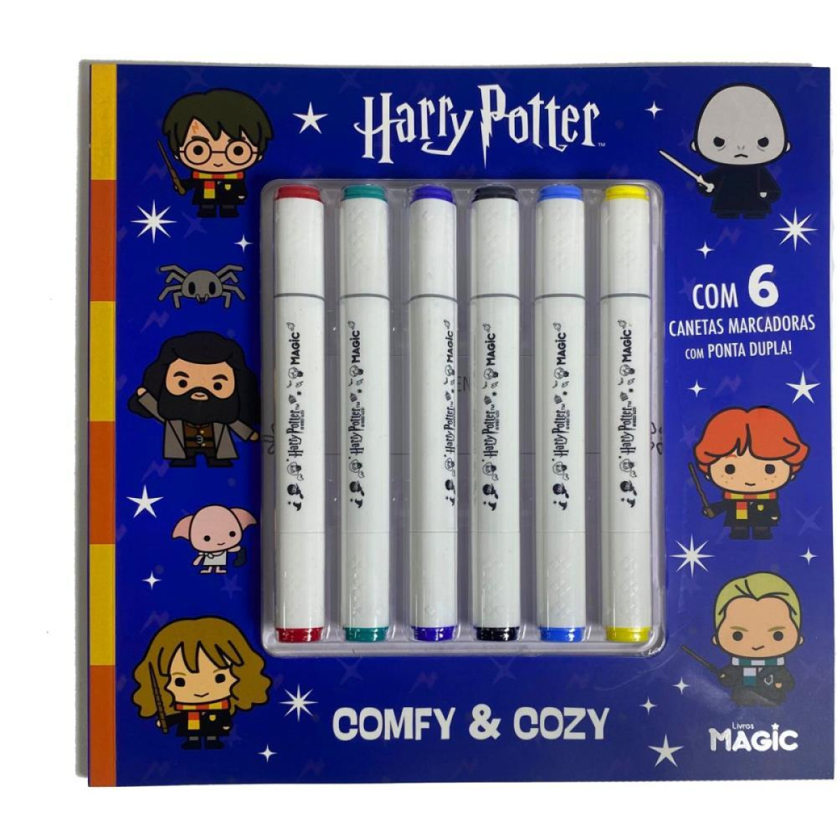 Livro De Colorir Harry Potter Comfy C/6canetinh-124087-45421