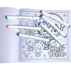 Livro De Colorir Harry Potter Comfy C/6canetinh-124087-33488