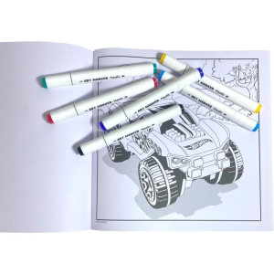 Livro De Colorir Hot Wheels Comfy C/6canetinhas-124089-30976