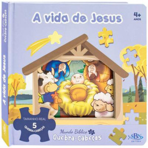 Livro Quebra-cabeca A Vida De Jesus 22,5x22,5 10pg