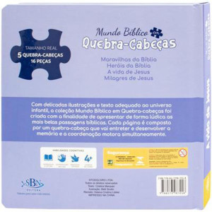 Livro Quebra-cabeca A Vida De Jesus 22,5x22,5 10pg-123822-51351