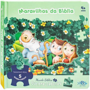Livro Quebra-cabeca Maravilhas Da Biblia 22,5x22,5