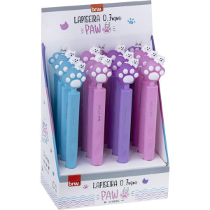 Lapiseira 0.7mm Plastica Paw Sortidas