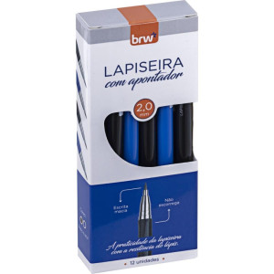 Lapiseira 2.0mm Plastica Azul E Preta
