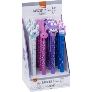 Lapiseira 2.0mm Plastica Rabbits Sortidas